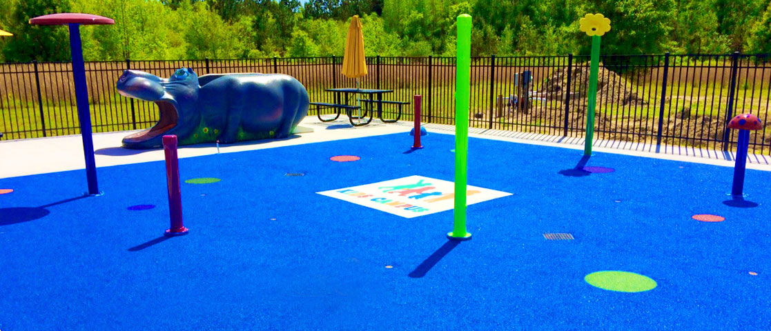 Rubber flooring for playgrounds